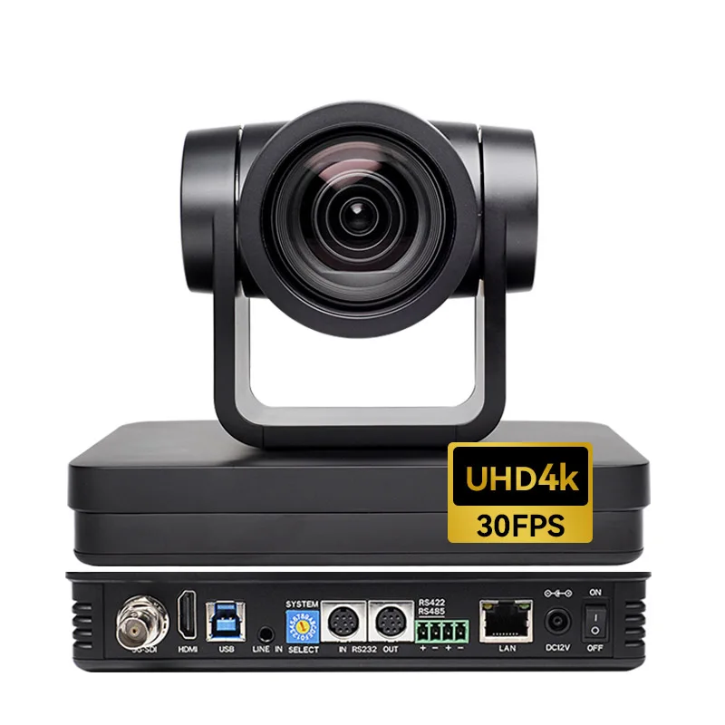 Onvif POE PTZ AI 얼굴 자동 추적 PTZ USB 웹캠, 화상 회의용 12x 줌 SDI HDMI 비디오 카메라 HC510, 4K UHD 8MP