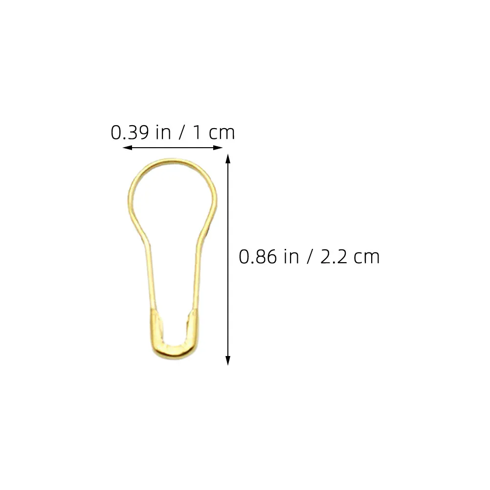 1000개 골든 불브형 안전핀 0.9인치 금속 스티치 마커 (코바늘 뜨개질, 바느질, 공예, 담요, 스커트, 모자, 스카프용)
