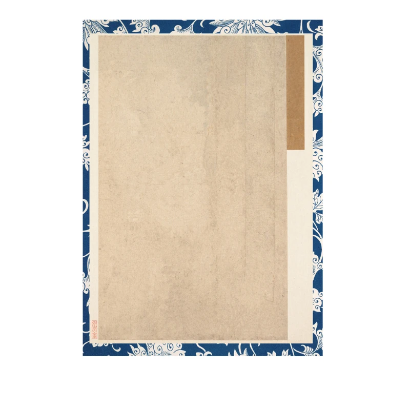 Qntique Letterhead Retro Calligraphy Dedicated Papier Letterheads Vintage Brush Hand Pen Regular Script Calligraphy Letterhead thicken half ripe xuan paper hard card batik gilt letterhead calligraphy lens paper card brush pen small regular script papier