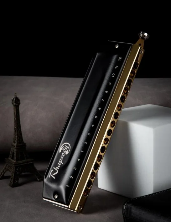 East top new chromatic ABS comb harmonica,Rhapsody,16hole 64tone mouth organ,,professional harmonica for player,gift