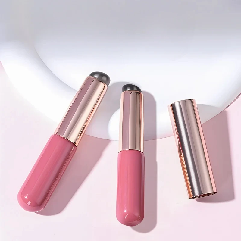 Silicone Lip Brush Angled Concealer Makeup Brush Tool Portable Round Head Like Fingertips Q Soft Lipstick Concealer Brushs