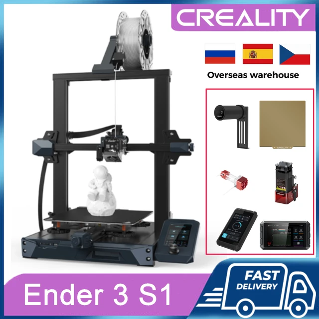 CREALITY Ender-3 S1/Ender-3 S1 Pro CR Touch Auto Leveling High Precision  Double Screw Removable Build Plate FDM 3D Printer - AliExpress