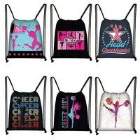 Cheerleading Girls Backpack for Teenager Girls Shoulder Bags for Travel Birthday Party Bag Cheerleader Women Drawstring Bags 1