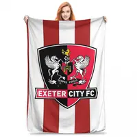 Exeter City FC Blankets Fleece Warm Throw Blankets Sofa Throw Blanket For Home Bedroom Travel Throws Bedspread Quilt 1