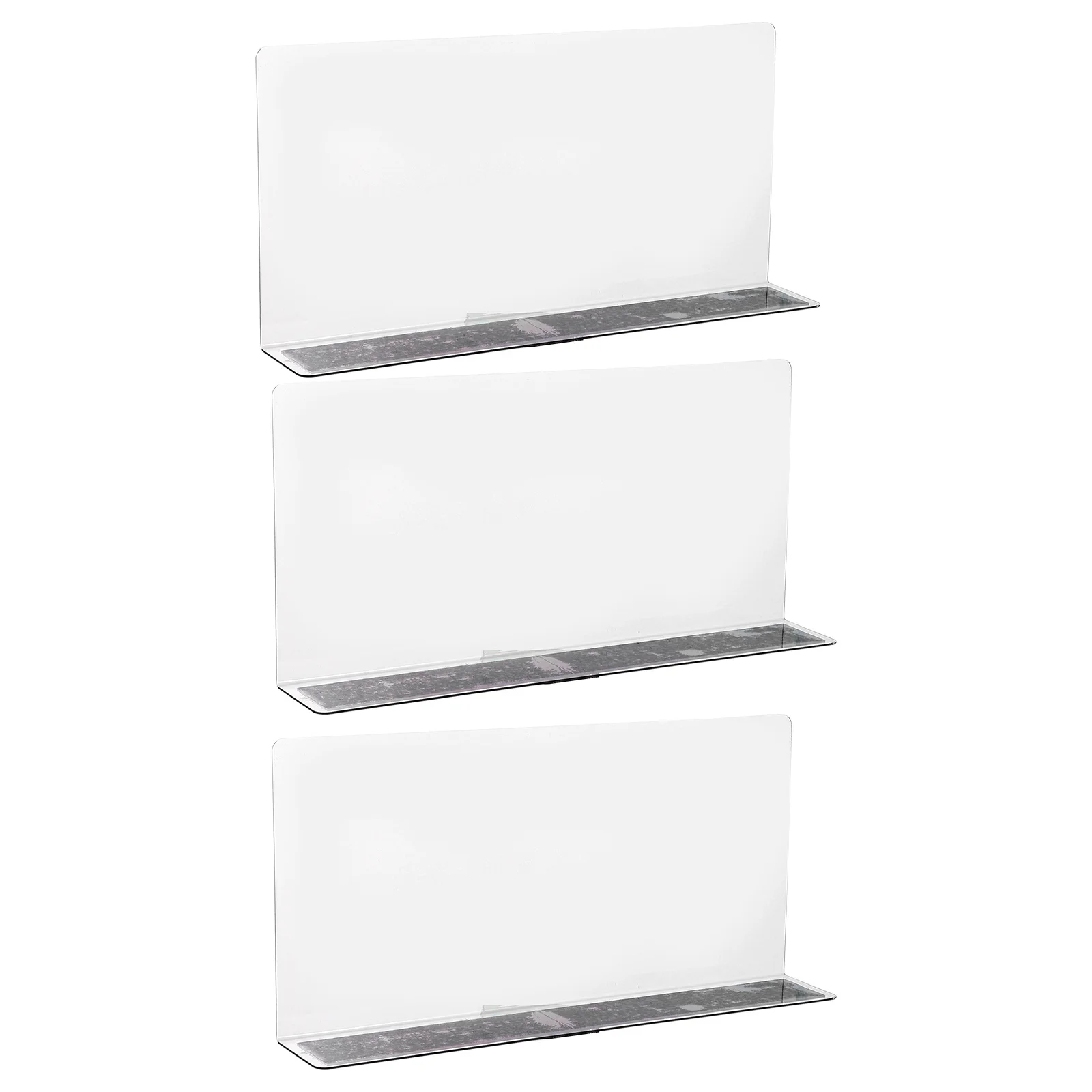 

3 Pcs Book Shelves Supermarket Sorting Baffle Commodity Divider Store Goods Separators Shelf Shop Clapboard Clapboards