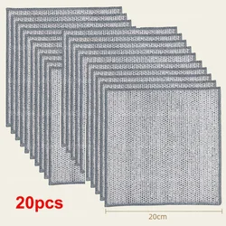 Enhanced Non-Scratch Microfiber Mesh Kitchen Dish Towels - Thickened Steel Wire Cleaning Cloths (20/5pcs) - Double Layer (20PCS)