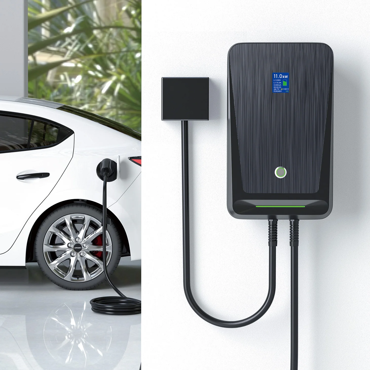 EV Charger Type 2 APP Wifi Control 16A 3 Phase Electric Car Charging Station EVSE Wallbox with 6.1M Cable 11KW 22 EV Charger Type 2 APP Wifi Control 16A 3 Phase Electric Car Charging Station EVSE Wallbox with 6.1M Cable 11KW 13