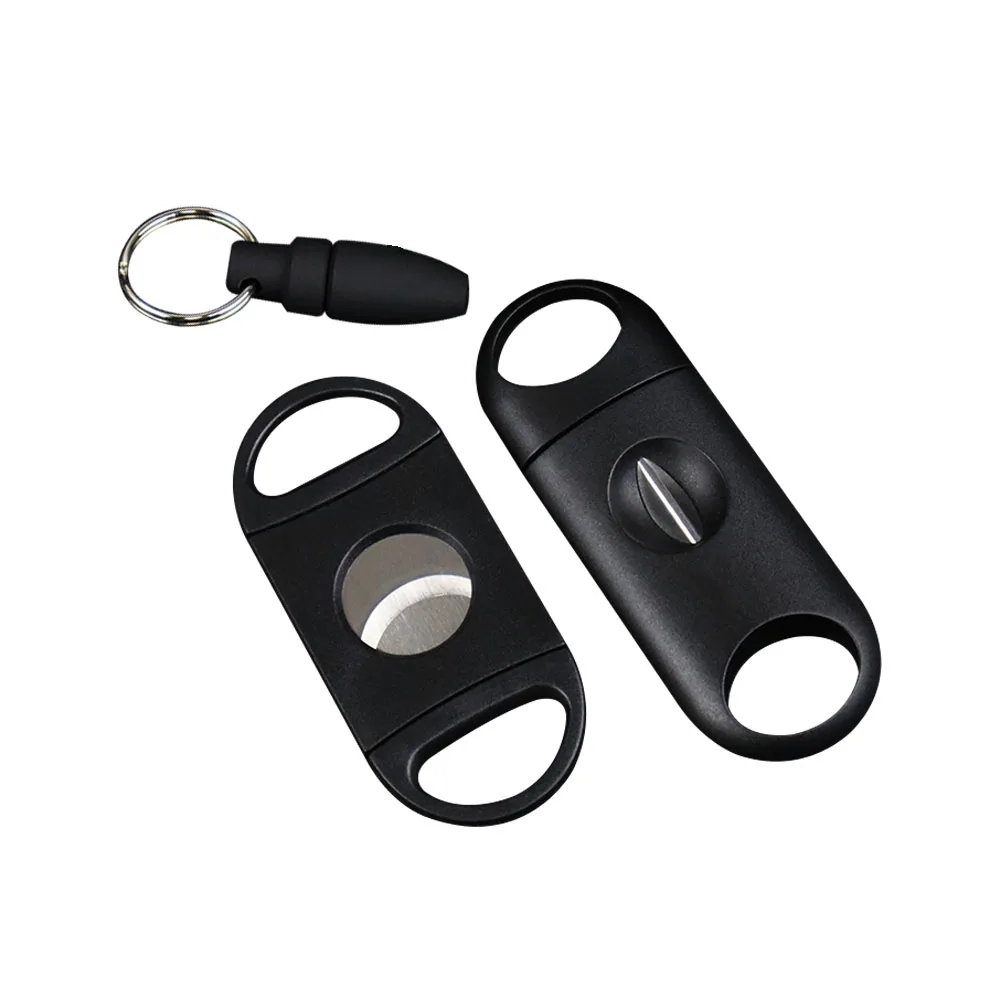 CIGAR CUTTER 3Pcs Combination Sets Sharp Stainless Steel Blade V-Cut Cigars Guillotine Puncher Knife Cigar Accessories CG-009 images - 6