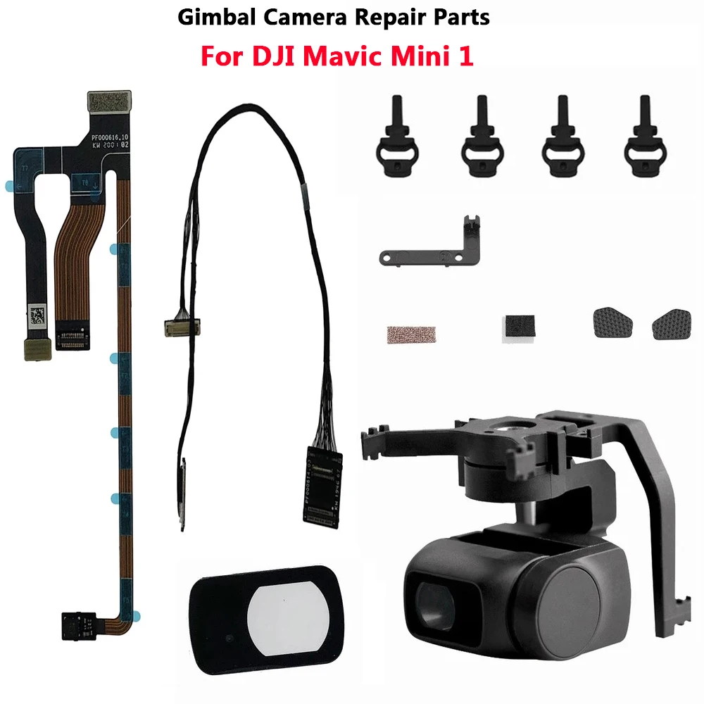 Original Gimbal Parts For DJI Mavic Mini Camera PTZ Signal Transmission Line Flat Cable Lens Glass Rubber Gimbal Motors In Stock