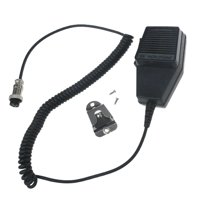 Фото 4-контактный микрофон CB для Cobra, Superstar, Uniden, Audioline, аксессуары для радио J60A №3