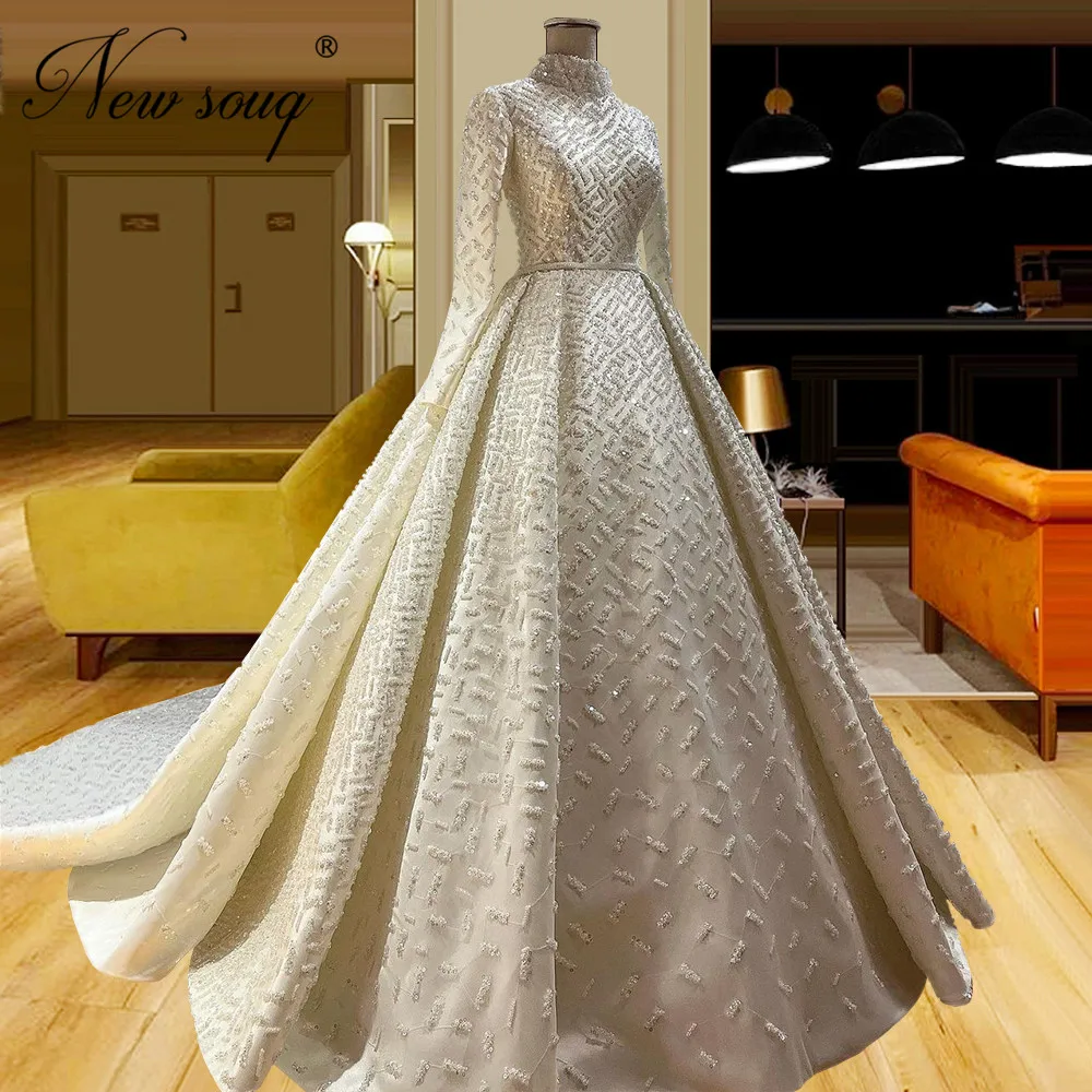 

Роскошное женское свадебное платье, модель 2022 года, официальное женское платье с крупными бусинами и стразами, ТРАПЕЦИЕВИДНОЕ свадебное платье невесты
