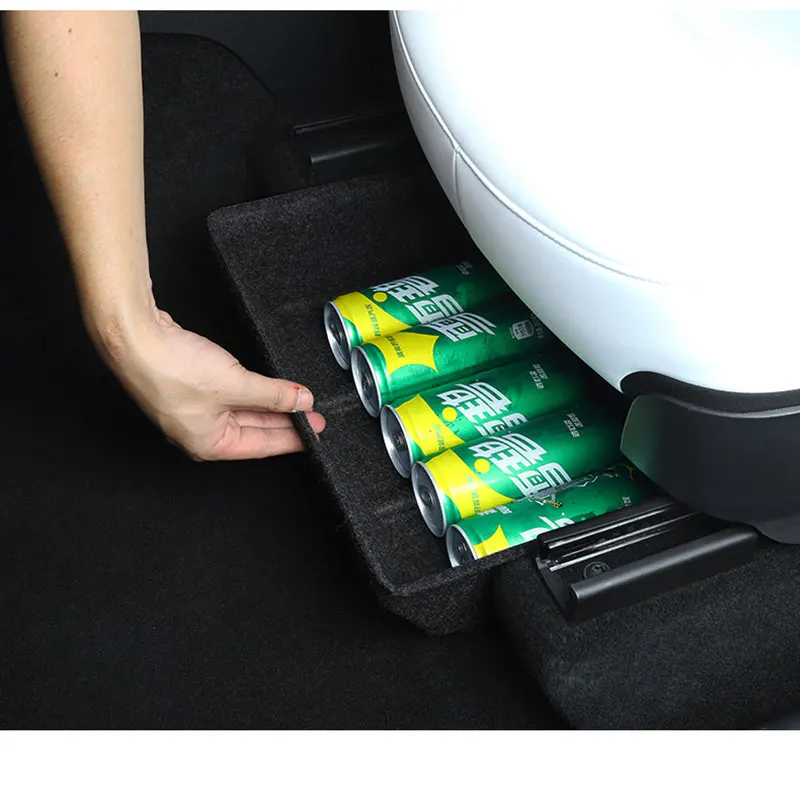 

For Tesla Model Y Under Seat Storage Box High Capacity Organizer Case Drawer Holder Car Interior Accessories