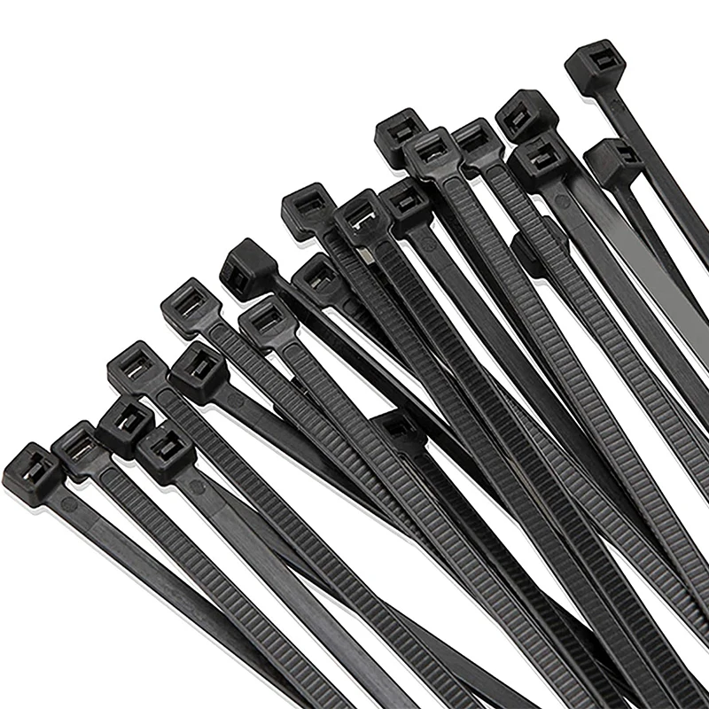 Self-locking plastic nylon tie 100 PCS black 5X300cable tie fastening ring3X200 cable tie zip wraps strap nylon cable tie set