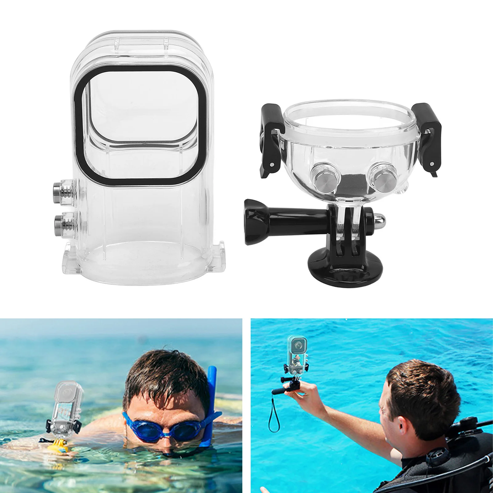 Action Camera Waterproof Case 45m Protective Dust Proof Action Camera Underwater Diving Housing for Insta360 X3 new