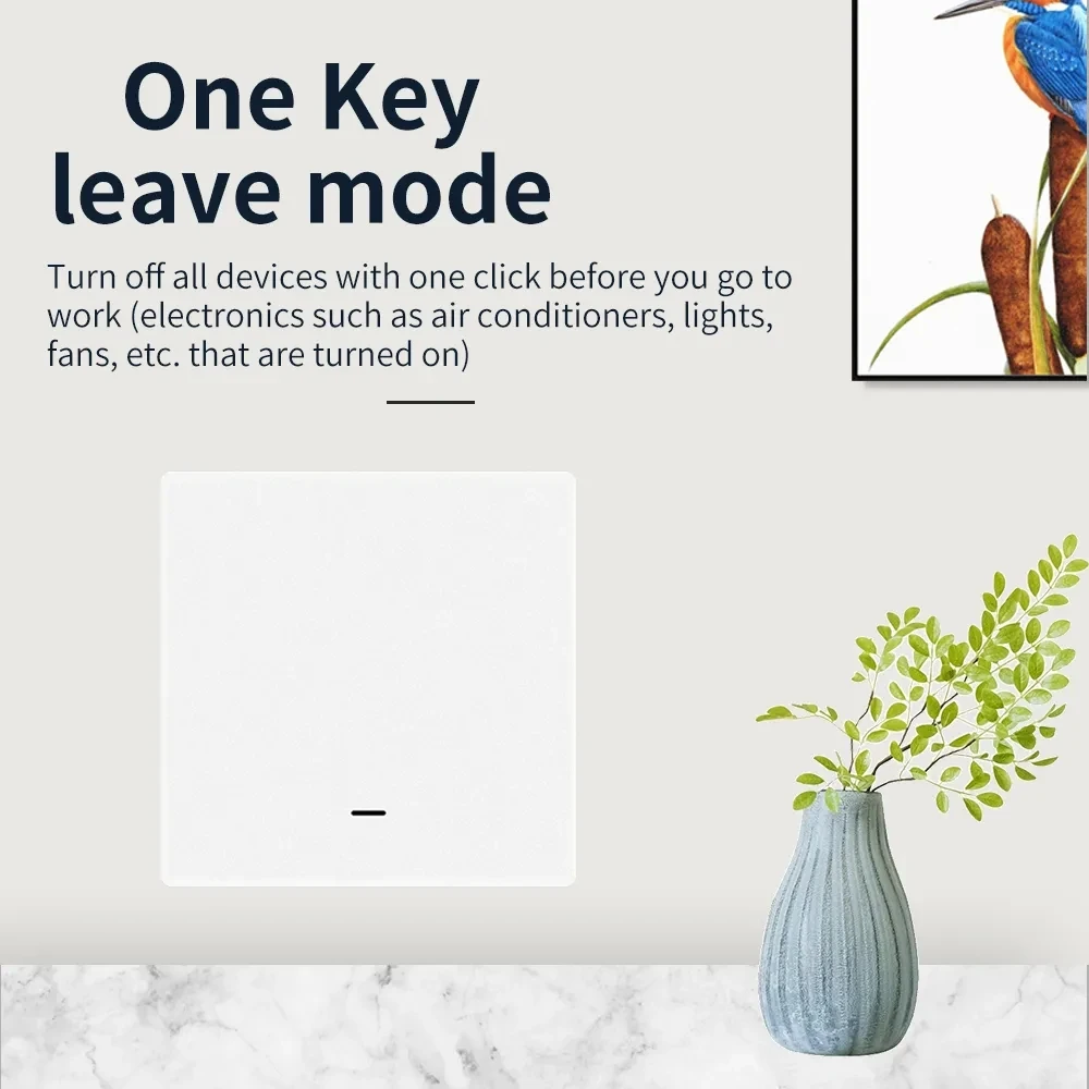 Zigbee 스마트 조명 스위치 푸시 단추 투야 앱 리모컨, 스마트 홈 자동화, 알렉사 구글 어시스턴트로 작동