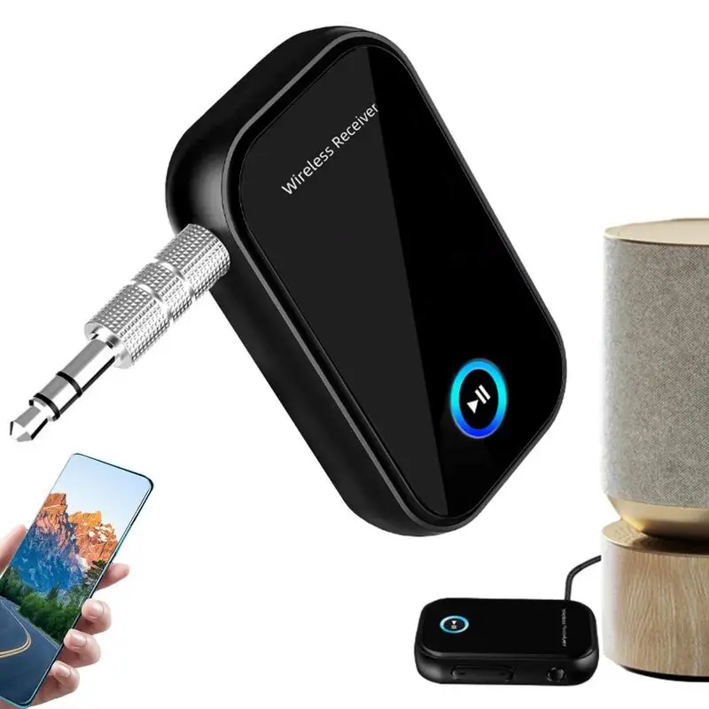 

Blue Tooth Adapter Blue Tooth 5.0 Radio Wireless Car Adapter Noise Cancelling Blue Tooth Adapter For Car Stereo Wired Headphones