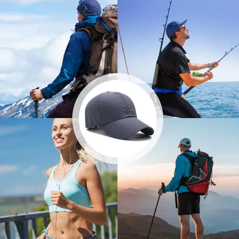 Baseball Hat Adjustable Breathable Mesh Quick-drying Sun Visor Hat Lightweight Baseball Caps Sun Protection Outdoor Sports