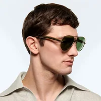 Nouveau y2k Vintage métal pilote lunettes de soleil femmes pour hommes lunettes de soleil Punk populaire en plein air conduite marque de luxe concepteur nuances UV400 6