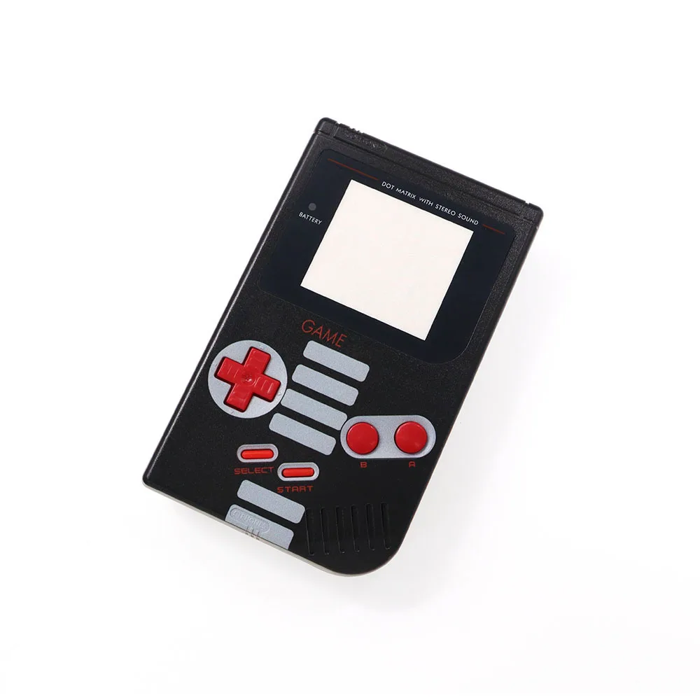 edição limitada nes estilo gb houing escudo caso com substituição de botões para game boy gb dmg