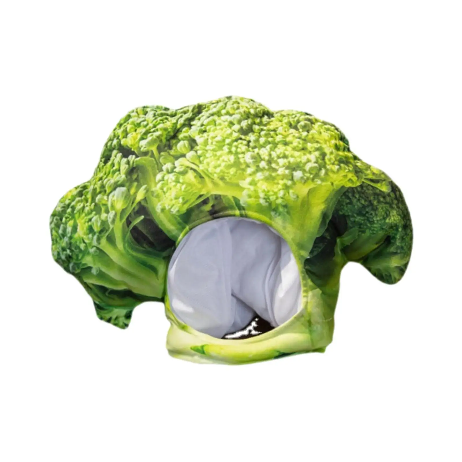 Plush Headgear Hat Broccoli Decor Hat Photo Props Cosplay Costume Best Gifts Novelty Prop Dress Costume Cute Cosplay