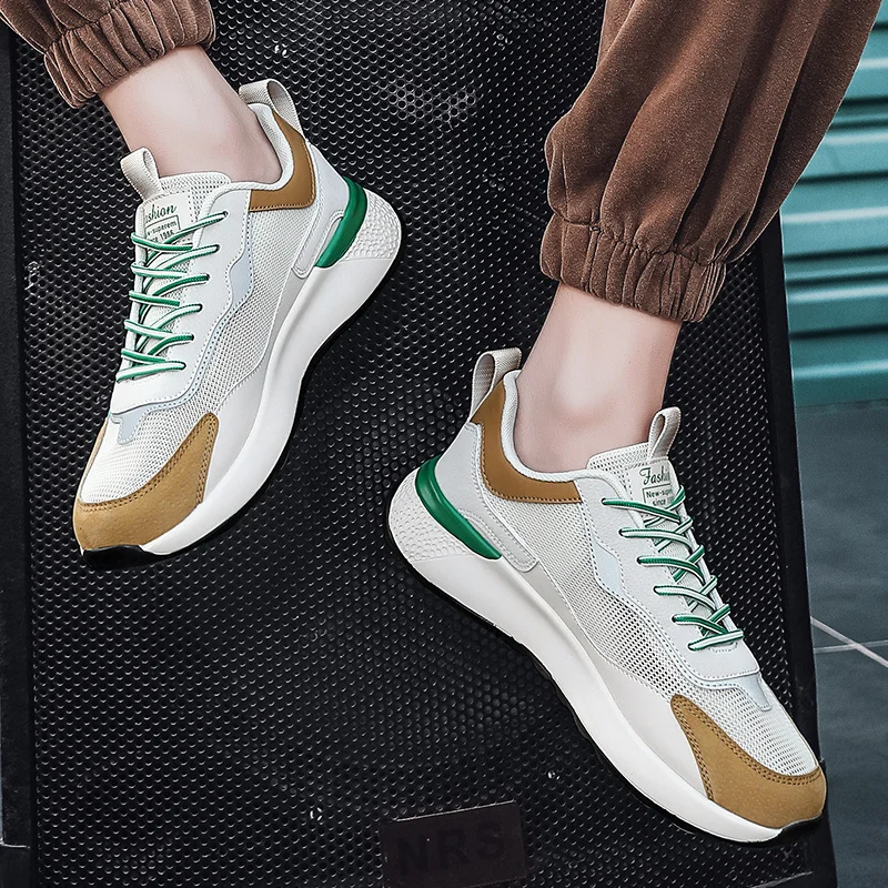 Herren-Arbeits-Industrie-Sneaker, Sport-Laufschuhe, rutschfest, für drinnen und draußen, atmungsaktive Arbeits-Turnschuhe_voghion.com