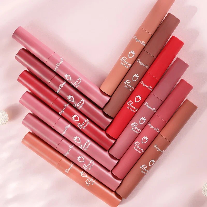 Lip gloss Makeup Matte Nude Liquid Lipstick 12 Colors Waterproof Long Lasting Lip Gloss Lipstick 1PC