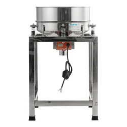 Electric Vibrating Screen Machine Diameter 40mm Grain Flour Screening Stainless Steel Send Sieve And Cover AC110V / 220V