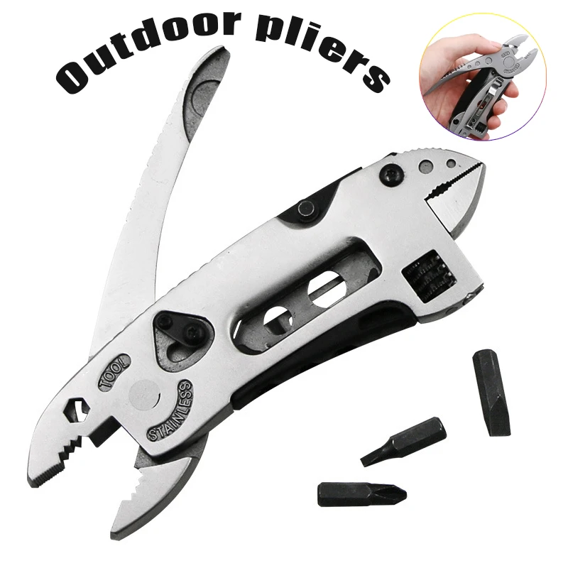 Multitool Outdoor Pliers Pocket Knife Screwdriver Set Kit Adjustable