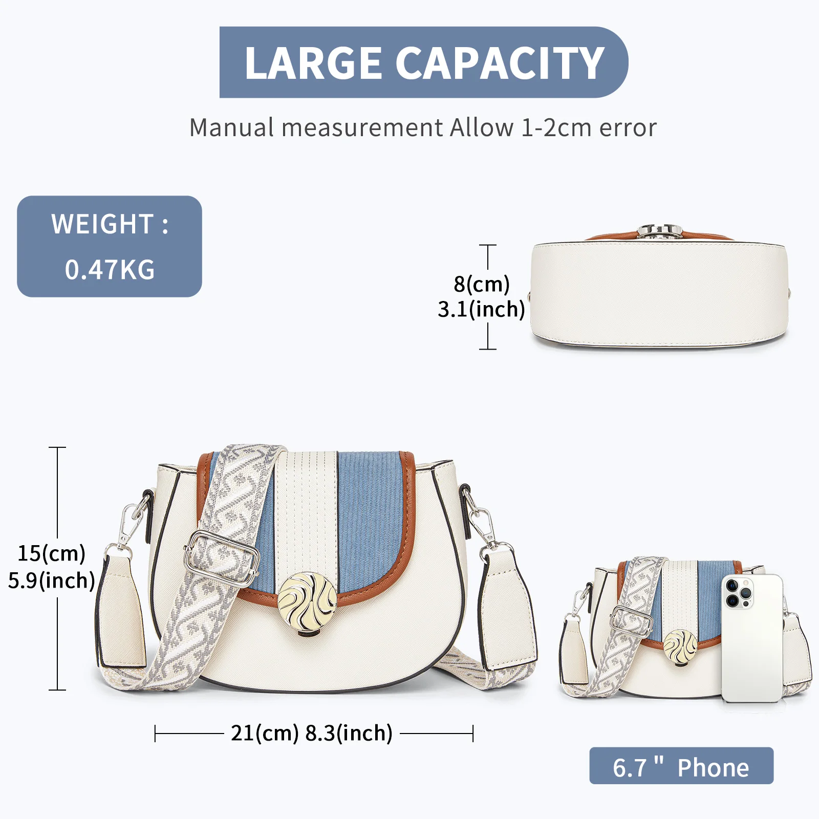 Miss Lulu Ethno-shoulder bag interior