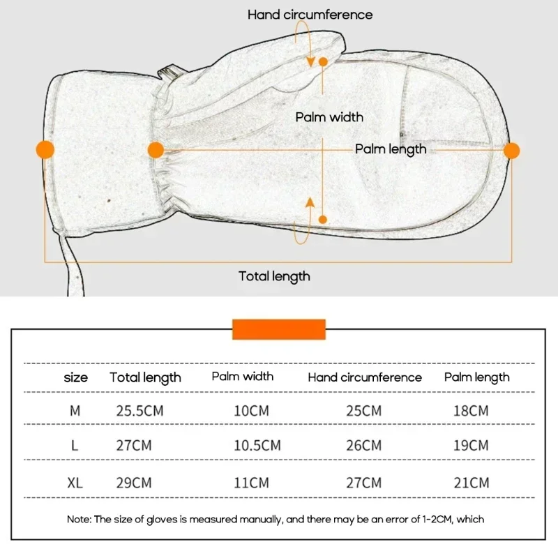Winter Skiing Gloves Waterproof Snowboarding Touch Screen Thermal Thick Snow Gloves Men Women Snowmobile Warm Mittens 4