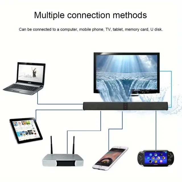 Powerful Soundbar Speaker | Wireless Home Theater Subwoofer for TV & PC 5