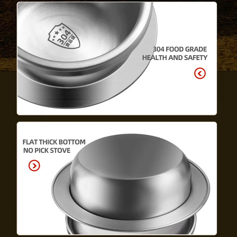 2L Portable Outdoor Pressure Cooker, 304 Stainless Steel Outdoor Camping Micro Pressure Cooker