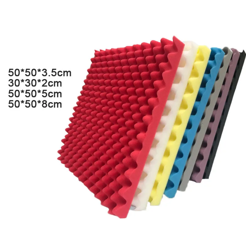 1PC Multicolor Foams Soundproofing Foam Acoustic Wall Panel Sound Insulation Foam Studio Wall Tiles Multipurpose Home Supplies