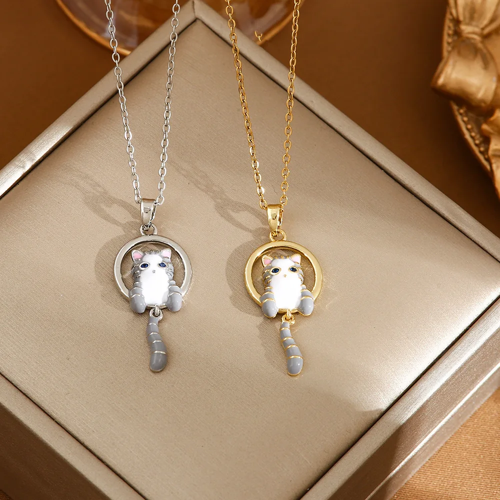 Cute Cat Necklace for Women
