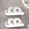 Bathroom Shelf No Drill Wall Mounted Shampoo Bottle Shower Corner Rack Toilet Storage Rack Plastic Bathroom Kitchen Accessories 6
