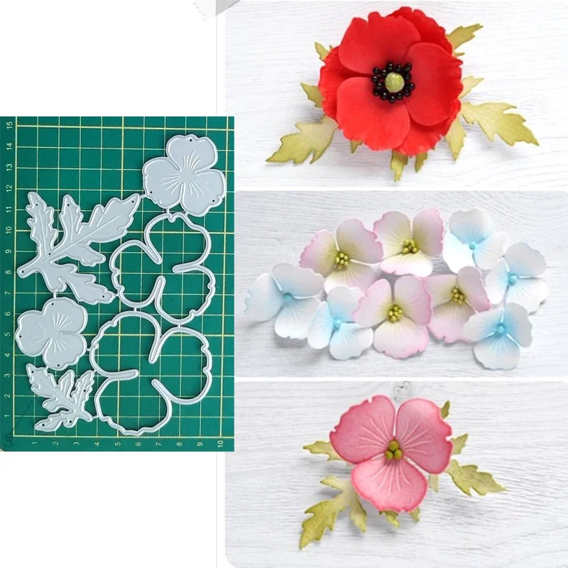 Flowers and Leaves Foliage Metal Cutting Dies for DIY Scrapbooking Album Decorative Crafts Embossing Paper Cards Making 2022 New
