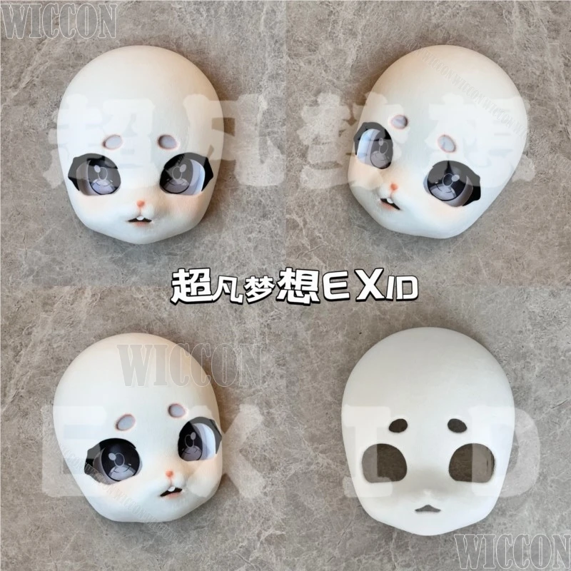 Kig Furry Skull Mask Fursuit Kigurumi Cosplay 3DPrint Fox Face Mask Women Men Furred Costume Holloween Party Roleplay Customized
