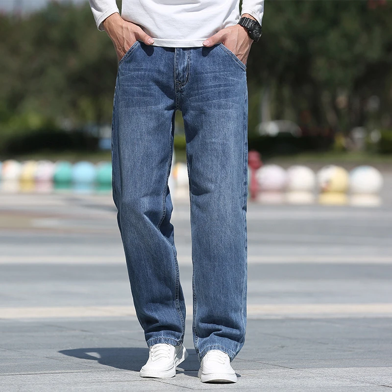Classic Jeans Mens Straight Full Length Casual Brand Autumn Winter Denim  Jeans Man CowboyTrouser Men Designer Jeans for Men| | - AliExpress