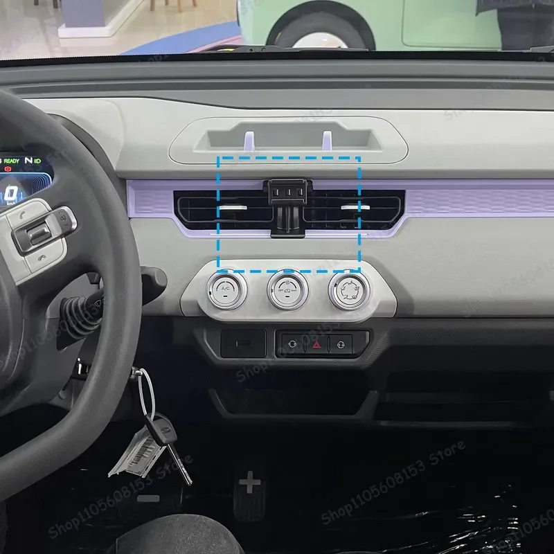 Chery QQ 아이스크림 MASADA QQ Cenntro Avantier Birba 2021-2025 차량용 휴대폰 마운트 조절 가능한 에어벤트 대시보드 GPS 홀더