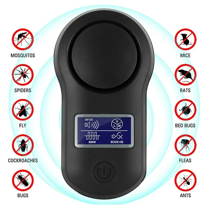 Home Repellente Per Zanzare Ultrasuoni Pest Rifiuto Mouse Scarafaggio Repeller Dispositivo Insetto Anti Zanzara Killer Pest Controller Roditore
