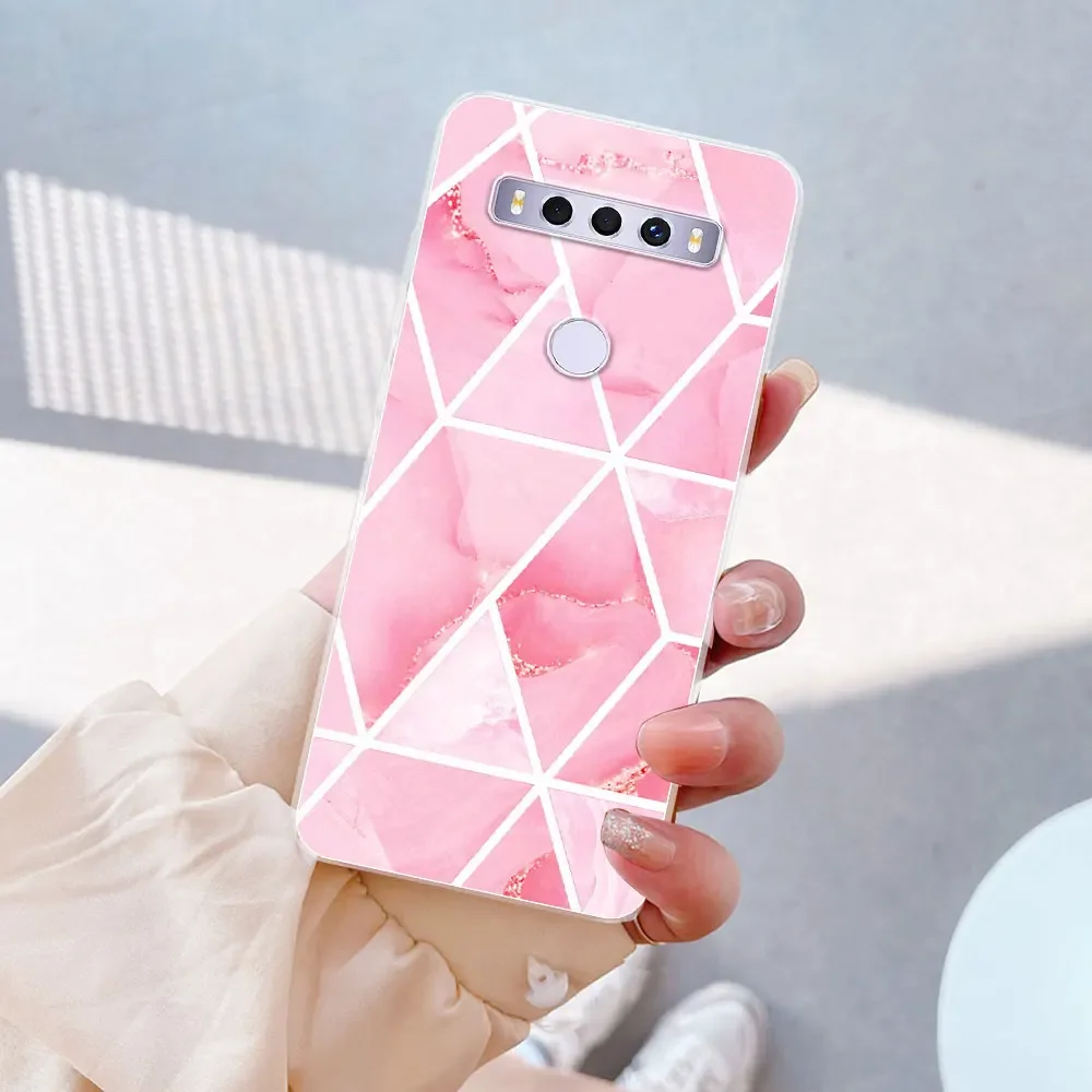 Stylish Clear Silicone Soft Shell Phone Case with Fashion Print Design