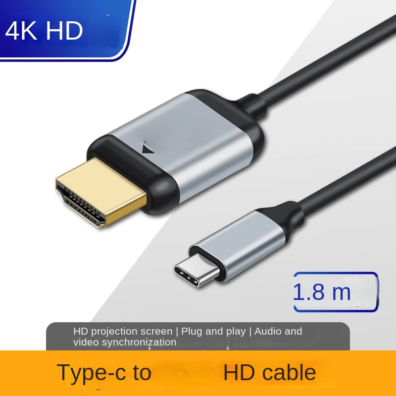 Кабель USB C к HDM1/Mimi DP/DP Thunderbolt 3 к кабелю, алюминиевый кабель DP USB C к кабелю DisplayPort 1,8 м