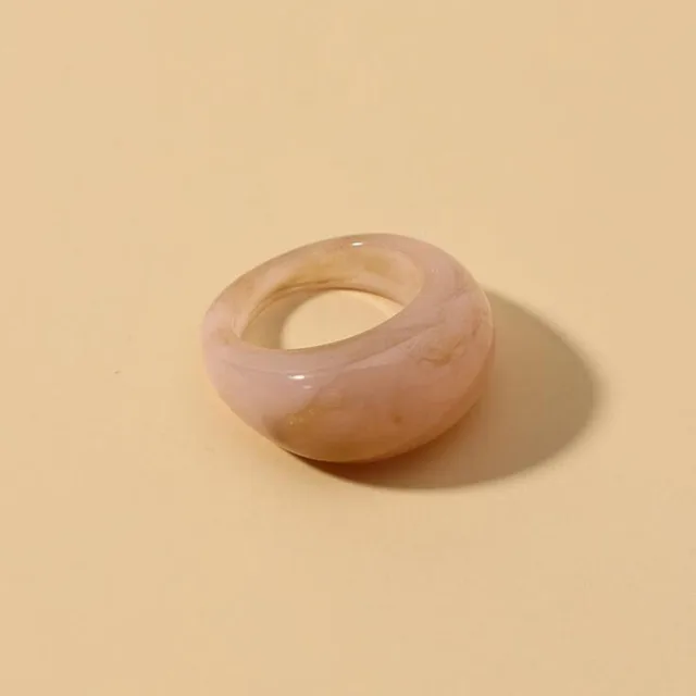 Bagues rondes Vintage en acrylique coloré coréen pour femmes, grand anneau de doigt Kpop pour filles, Punk en résine, bijoux à la mode, nouvelle collection