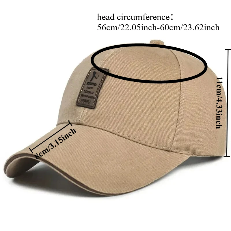 1PC Four Season Baseball Cap, Outdoor Sports Cap, Sun Hat, Adjustable, Golf Cap, Unisex, Suitable for Daily Commuting Use