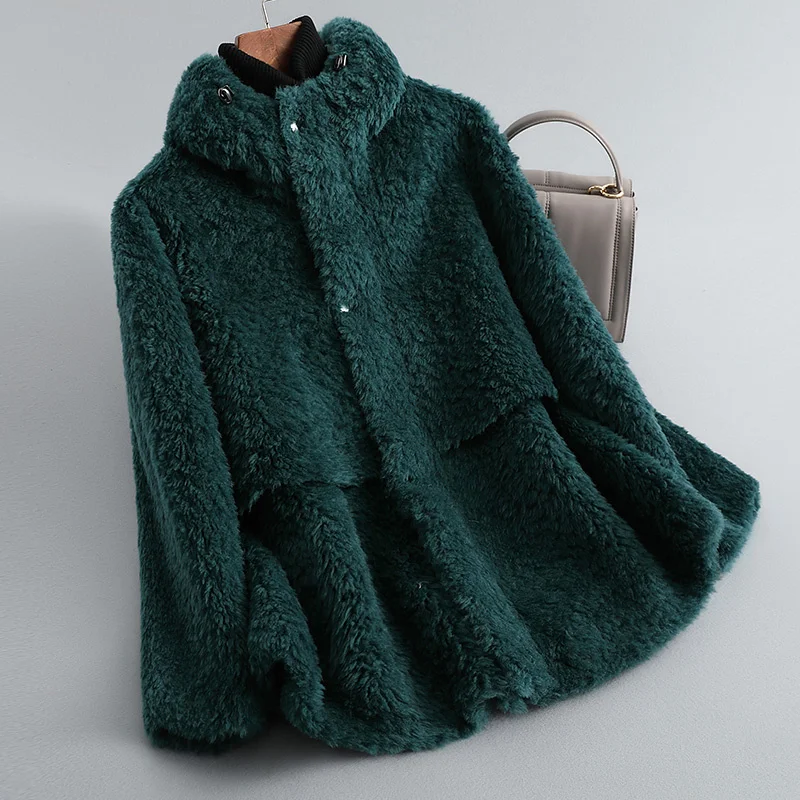 

Женская меховая куртка с капюшоном, на осень/зиму