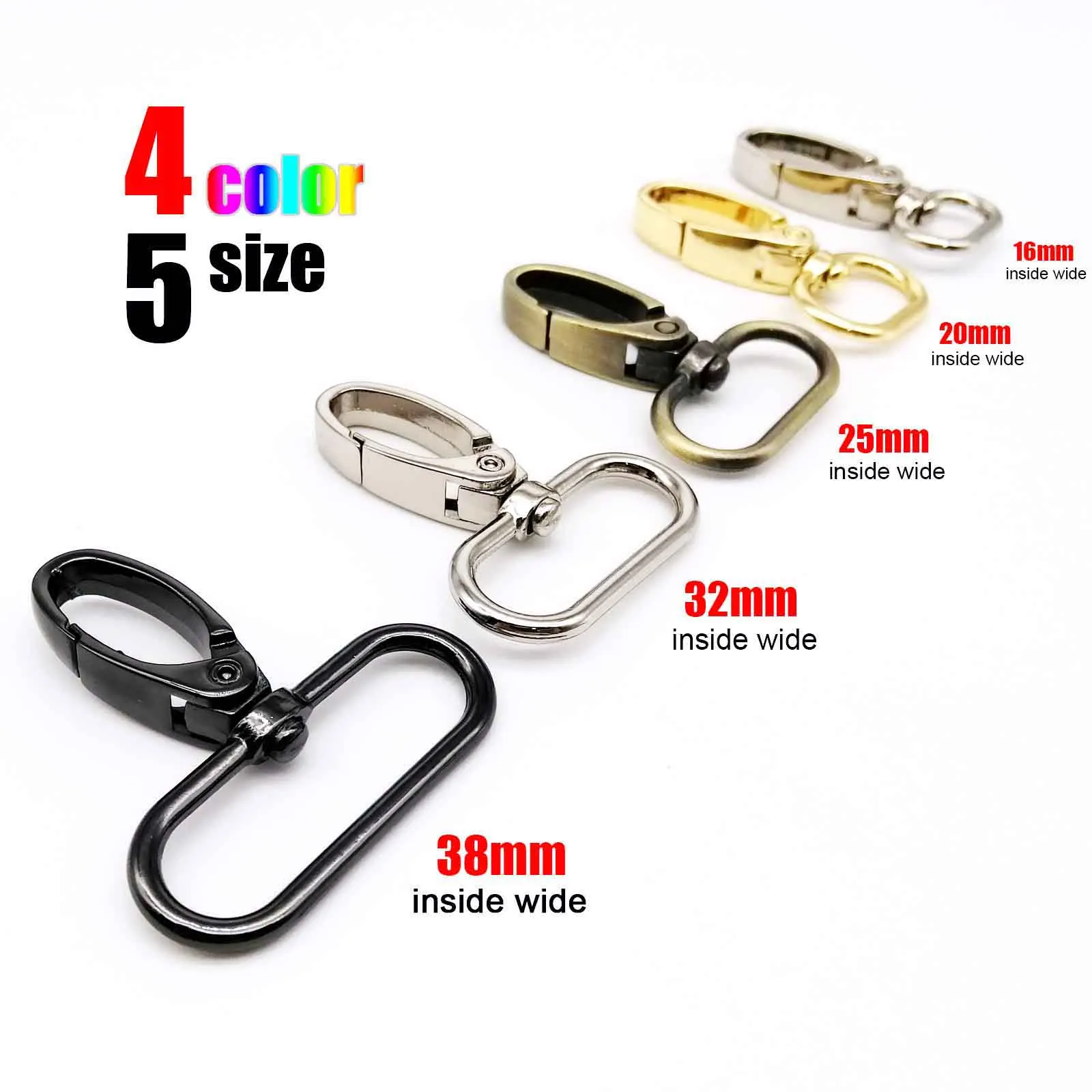 Bag Buckle Swivel Lobster Belt Clip Trigger for Leather Bag Handbag Purse