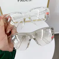 Lunettes de soleil de protection du travail UV400, lunettes anti-poussière, lunettes coupe-vent, lunettes de soleil de cyclisme, degré porteurs, sable vert, 1PC 3