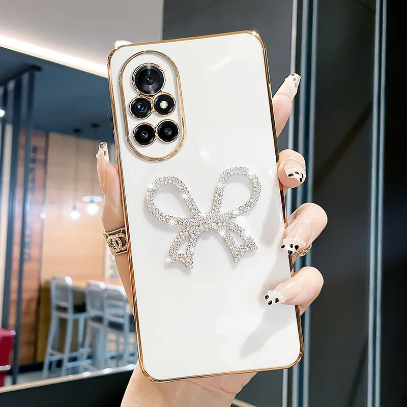 Coque de téléphone de luxe à paillettes avec nœud en diamant pour Samsung Galaxy S25 S23 Ultra Coque en silicone pour Samsung S24ultra S22Plus S21FE S20FE s10_voghion.com