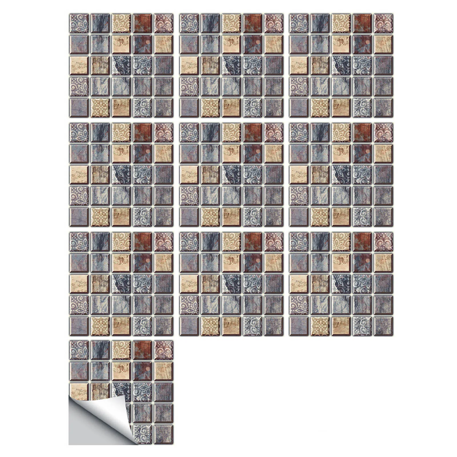 thumbnail image 1 of Papel tapiz autoadhesivo con vetas de madera en 3D, baldosas para pisos resistentes al agua y al moho, antideslizantes, 1 of 4