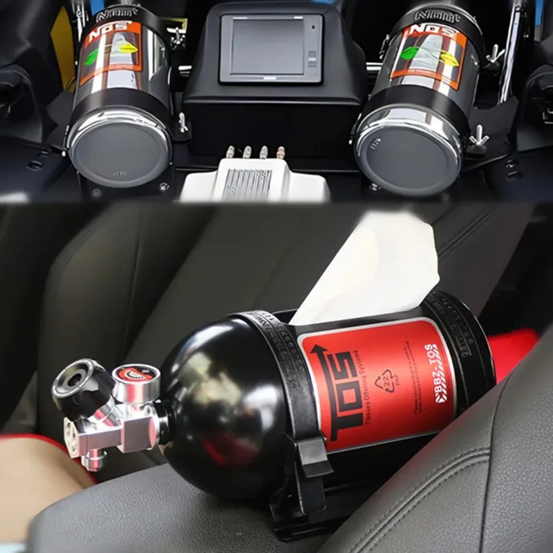 Car Tissue Holder New NOS nitrogen system tissue box car decoration tissue box car interior decoration storage box car tissue holder tissue box car interior accessories